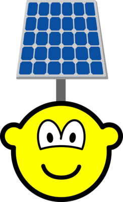 Solar powered buddy icon